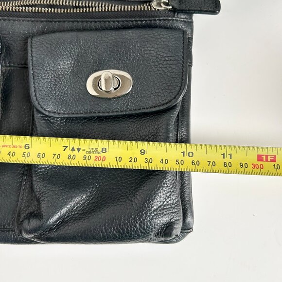 Danier Leather Crossbody Bag in Black - Picture 7 of 11